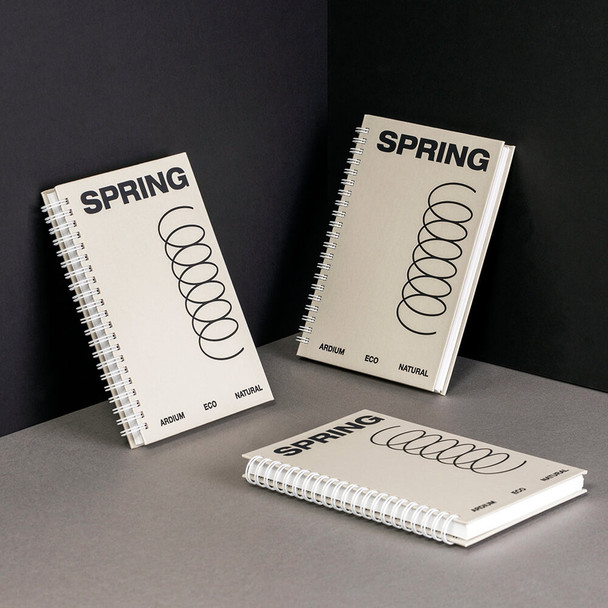 Ardium Natural Spring Wirebound Lined Notebook