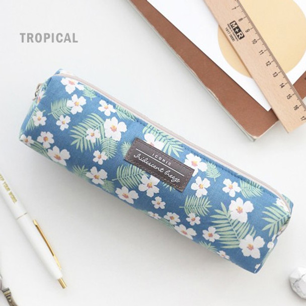 Tropical - Comely pattern zipper pencil case