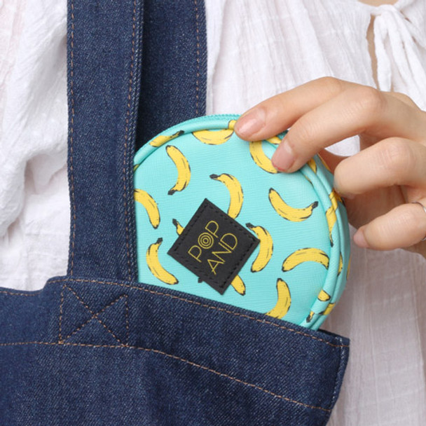 Banana -a Pop art small round pouch 