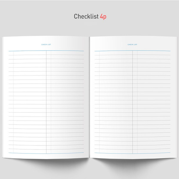 Checklist - PAPERIAN Value simple cash book planner scheduler