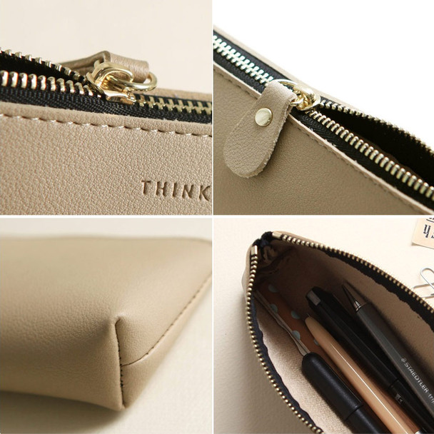 Detail of Think about triangle zipper pencil case