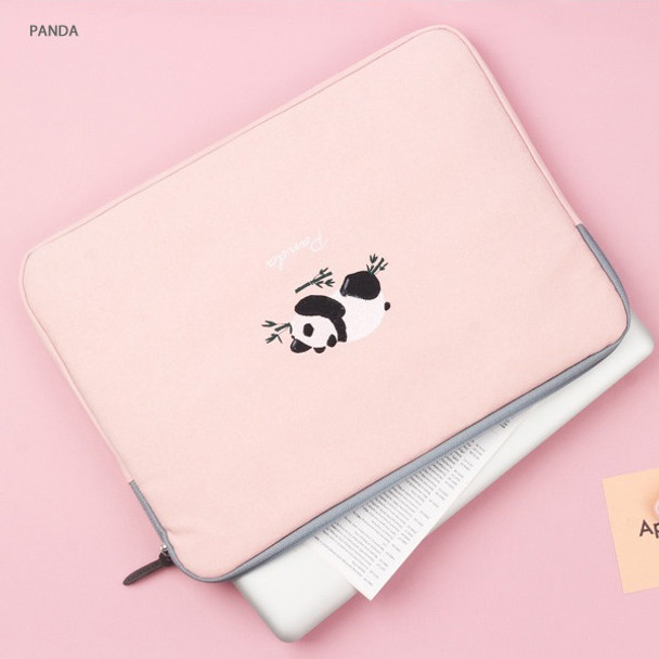Panda - Tailorbird embroidery 15 inches laptop case