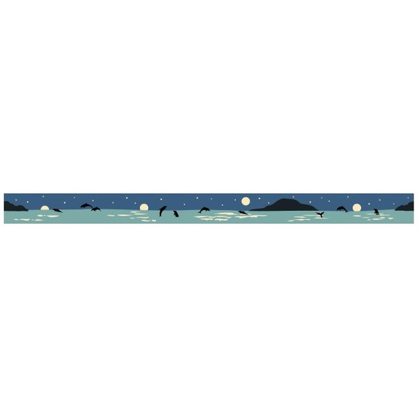 Dailylike Deco 0.59"X11yd single masking tape - Night sea