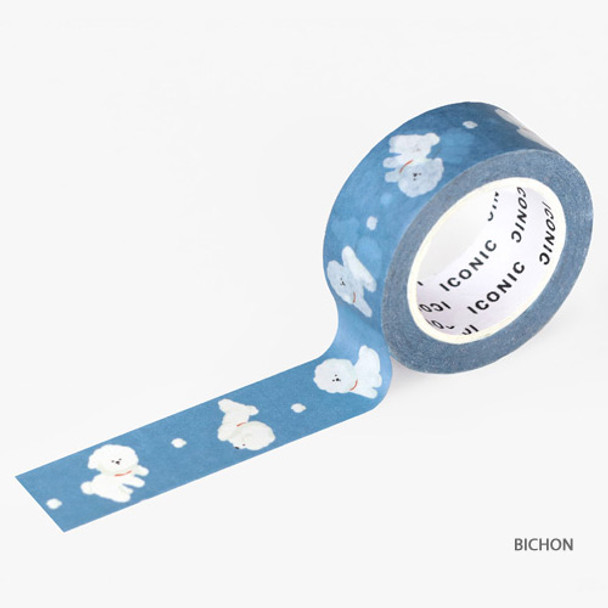 Bichon - ICONIC Buddy pattern paper deco masking tape