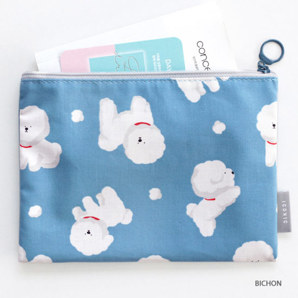 Bichon - ICONIC Comely water resistant medium flat pouch bag 
