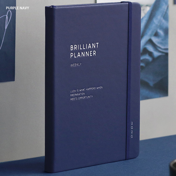 Purple navy - ICONIC 2020 Brilliant dated weekly planner scheduler