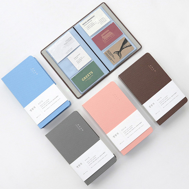 Indigo Daily slip in 84 pockets name card album Indigo Daily slip in 84 pockets name card album