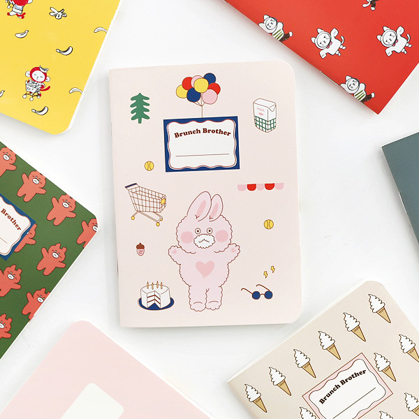 SOSOMOONGOO Octopus bbobby illustration small plain notebook