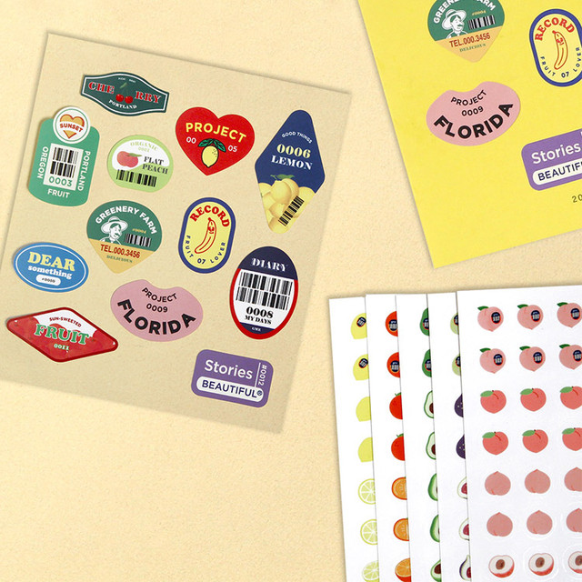 GMZ Fruit and removable sticker pack GMZ Fruit and removable sticker pack