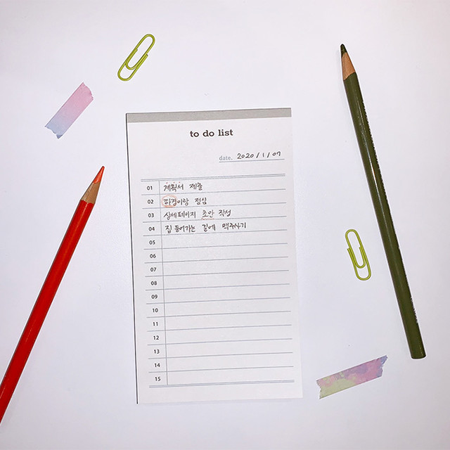 N.IVY Today is to do list memo checklist notepad N.IVY Today is to do list memo checklist notepad