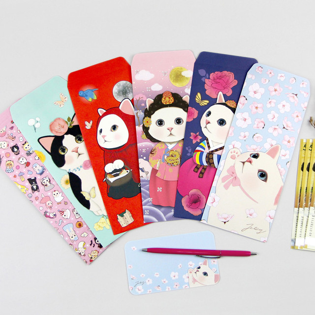 Jetoy choo choo cat gift envelope and memo notes set Jetoy choo choo cat gift envelope and memo notes set