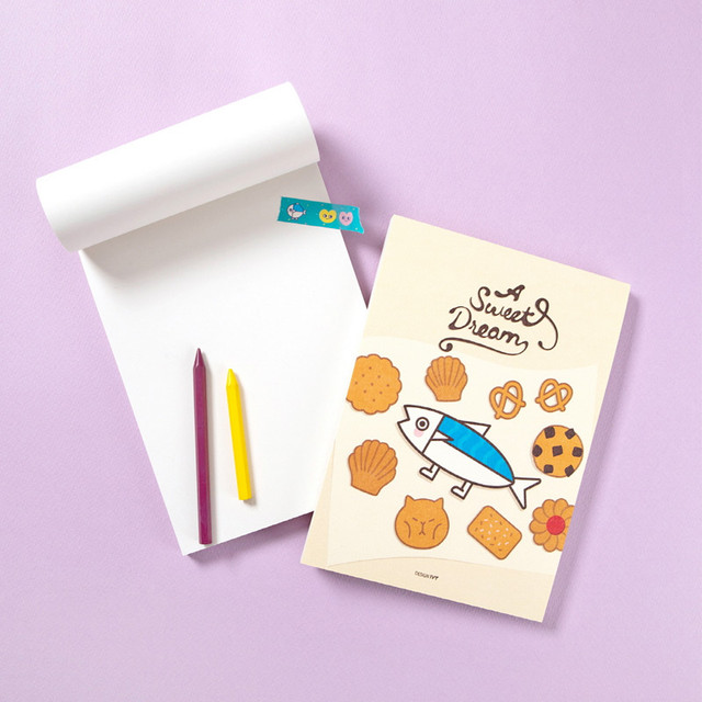 DESIGN IVY Ggo deung o drawing blank notebook notepad ver2 DESIGN IVY Ggo deung o drawing blank notebook notepad ver2