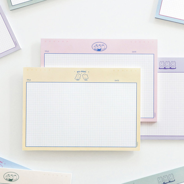 ICONIC Buddy B5 size grid notes memo notepad ICONIC Buddy B5 size grid notes memo notepad