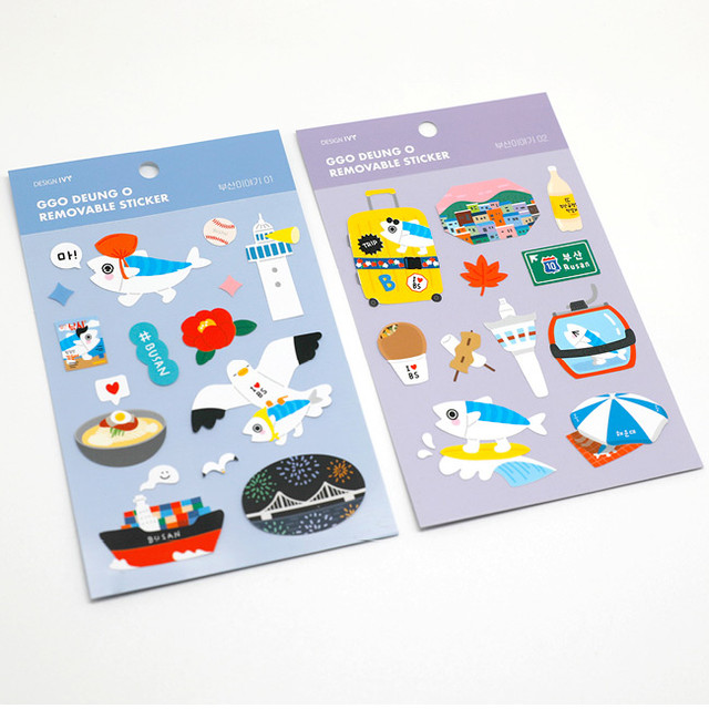 DESIGN IVY Ggo deung o removable sticker DESIGN IVY Ggo deung o removable sticker