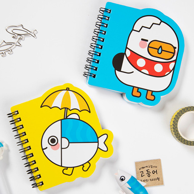 DESIGN IVY Ggo deung o spiral bound blank notepad DESIGN IVY Ggo deung o spiral bound blank notepad