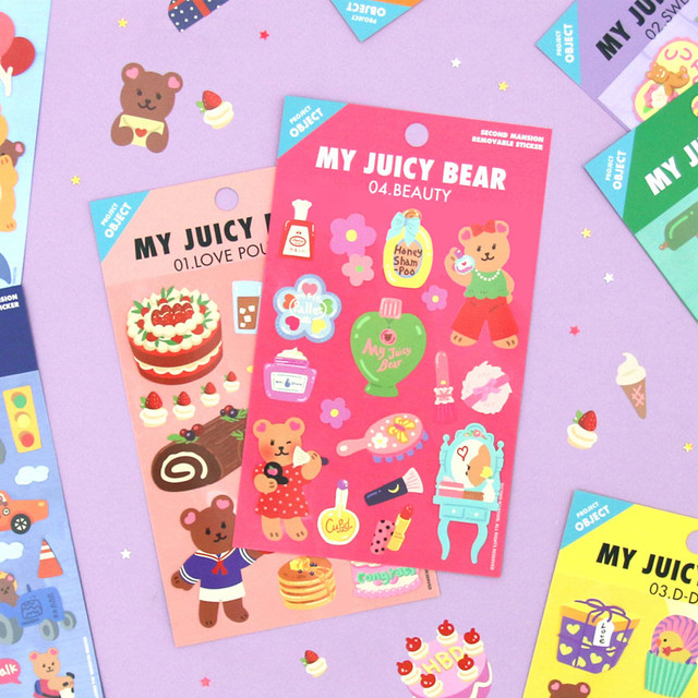 Project object my juicy bear removable sticker Project object my juicy bear removable sticker