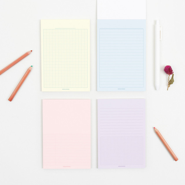 Bookfriends Colored A6 memo writing pads Bookfriends Colored A6 memo writing pads