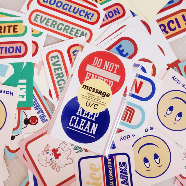 UNIVERSAL CONDITION Decorative message sticker set UNIVERSAL CONDITION Decorative message sticker set