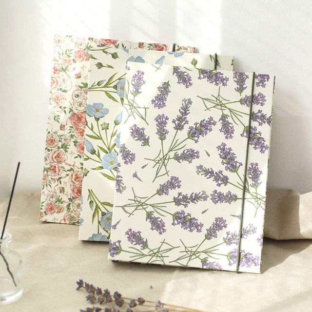 PAPERIAN Florence A5 size 6 ring binder with elastic band PAPERIAN Florence A5 size 6 ring binder with elastic band