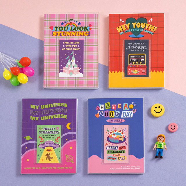 Ardium Kitsch small lined notebook with PVC cover Ardium Kitsch small lined notebook with PVC cover
