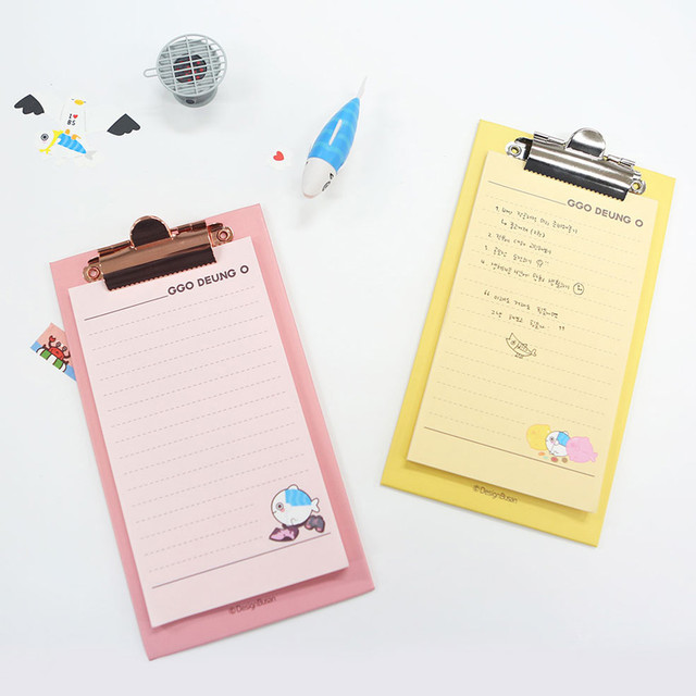 DESIGN IVY Ggo deung o clipboard with lined notepad DESIGN IVY Ggo deung o clipboard with lined notepad