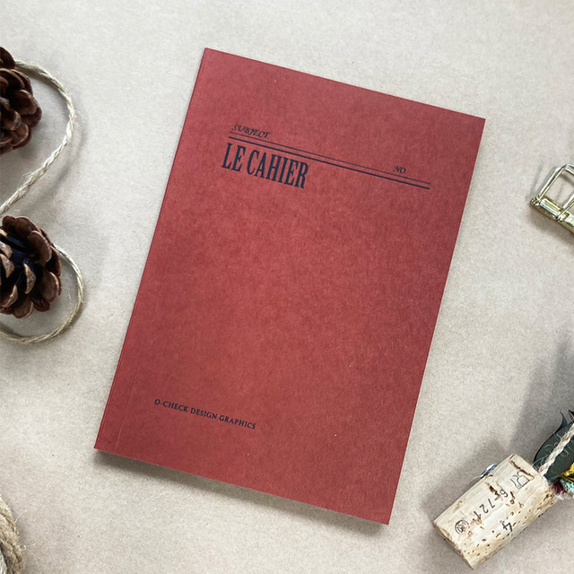 O-CHECK Le cahier classic small lined and plain notebook O-CHECK Le cahier classic small lined and plain notebook