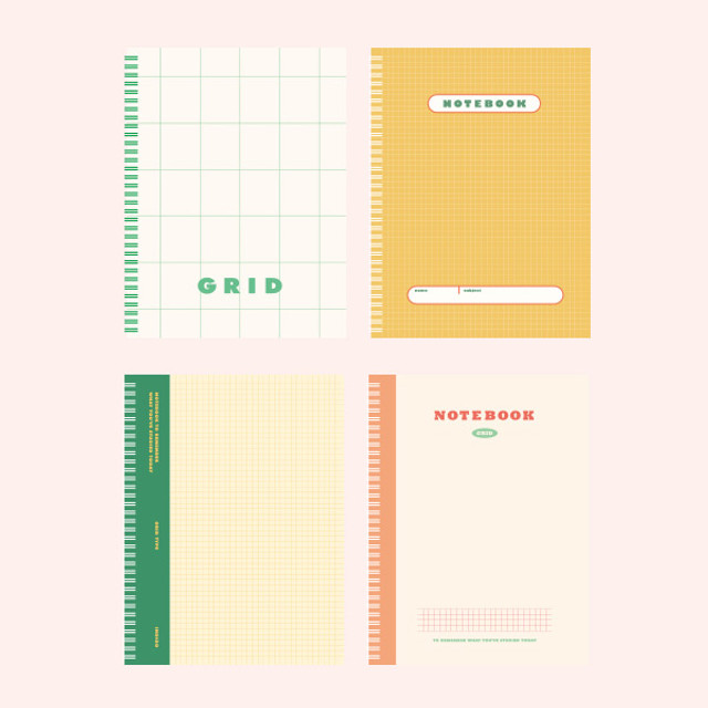 Indigo Basic B5 wire binding grid notebook Indigo Basic B5 wire binding grid notebook