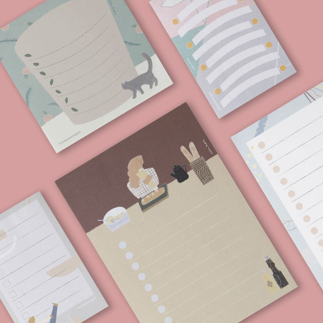 SOSOMOONGOO Sojak5 Happy hobby memo checklist notepad SOSOMOONGOO Sojak5 Happy hobby memo checklist notepad