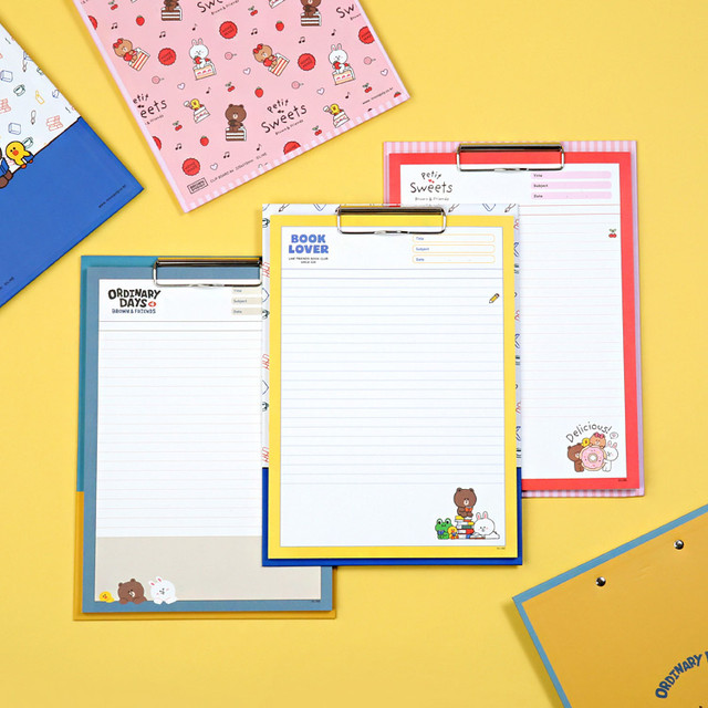 Monopoly Brown and friends A4 size clipboard notepad set Monopoly Brown and friends A4 size clipboard notepad set