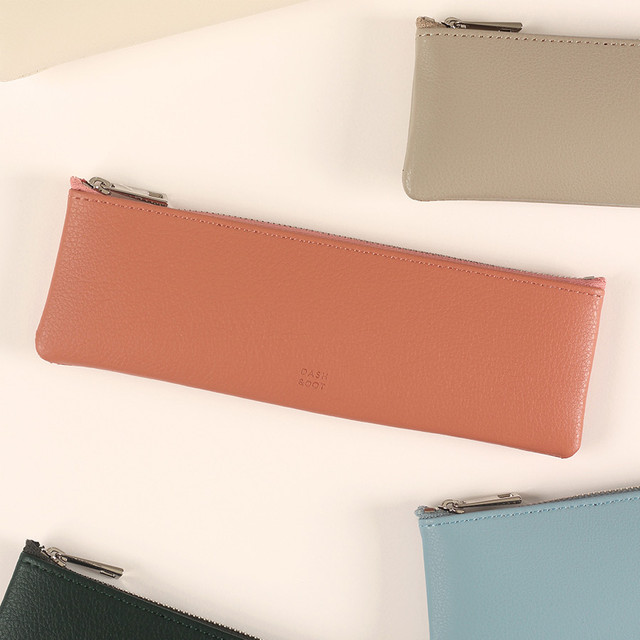 Dash And Dot Be simple synthetic leather zipper pencil case Dash And Dot Be simple synthetic leather zipper pencil case