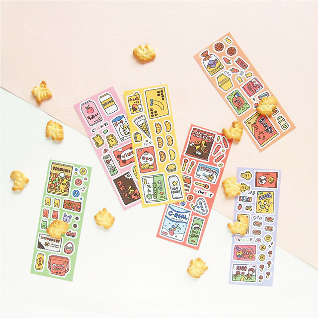 Jam studio Jam Shop Snack Paper Sticker 01-06 Jam studio Jam Shop Snack Paper Sticker 01-06