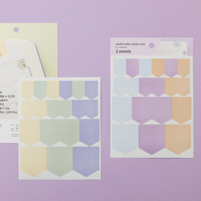 Byfulldesign Useful Index Marker Label Sticker Set Byfulldesign Useful Index Marker Label Sticker Set