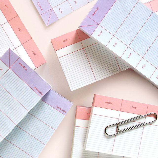 Jam Studio Weekly Memo Checklist Dateless Planner Jam Studio Weekly Memo Checklist Dateless Planner