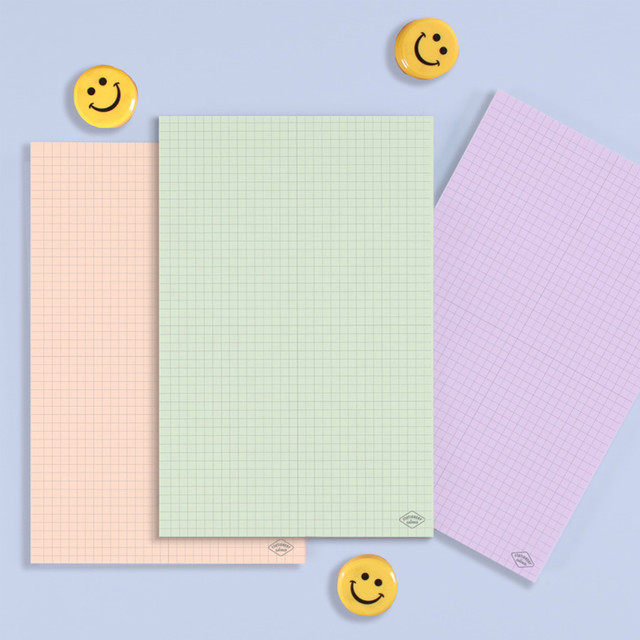 Second Mansion Basic A5 Grid Memo Writing Notepad Second Mansion Basic A5 Grid Memo Writing Notepad