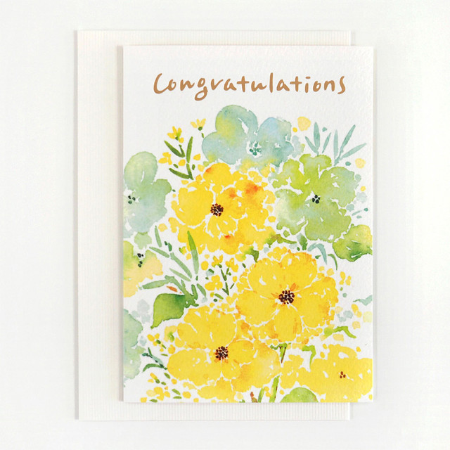 Sosohada Flowers Congratulations Card with Envelope Sosohada Flowers Congratulations Card with Envelope