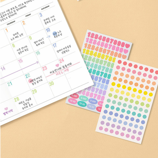 Antenna Shop Clear Point Circle Number Paper Sticker Pack Antenna Shop Clear Point Circle Number Paper Sticker Pack