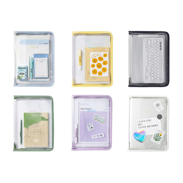 Table Talk Glitter Clear Zipper File Bag Table Talk Glitter Clear Zipper File Bag