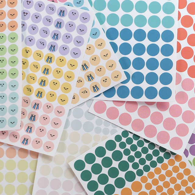 GMZ The Memo Circle Deco Removable Sticker Set GMZ The Memo Circle Deco Removable Sticker Set