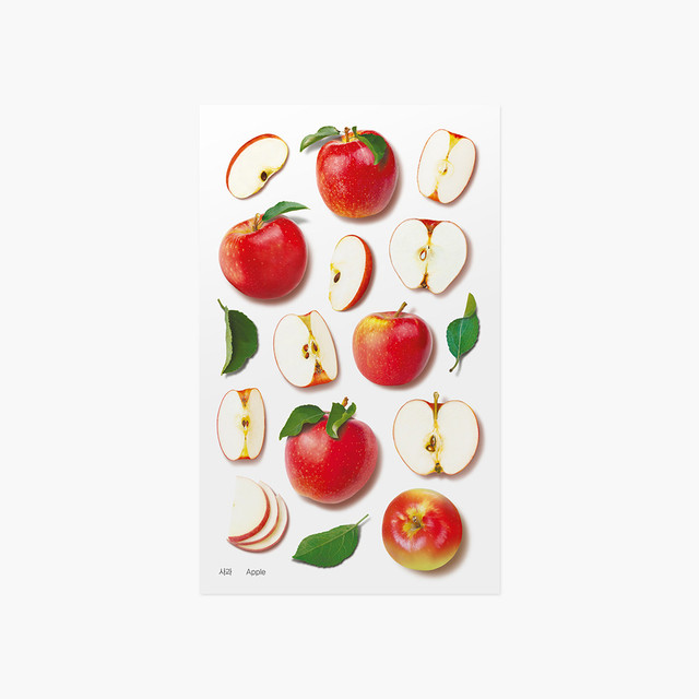 Appree Apple Fruit Clear Sticker