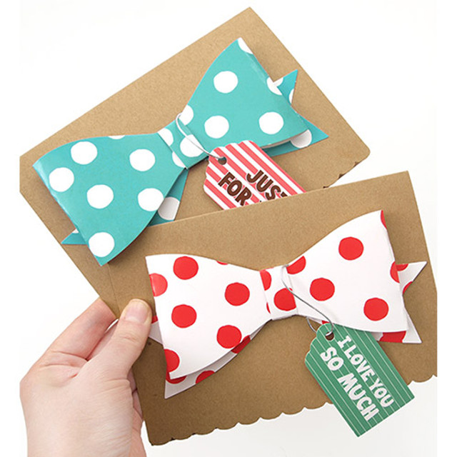 Congratulation ribbon kraft card with color dot envelope Congratulation ribbon kraft card with color dot envelope