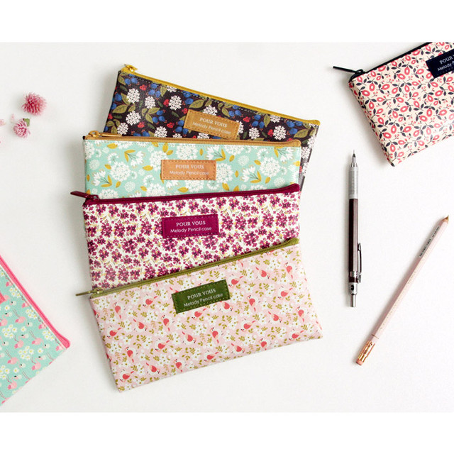Pour vous melody zipper pencil pouch Pour vous melody zipper pencil pouch