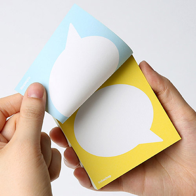 Text balloon message double sided memo pad Text balloon message double sided memo pad