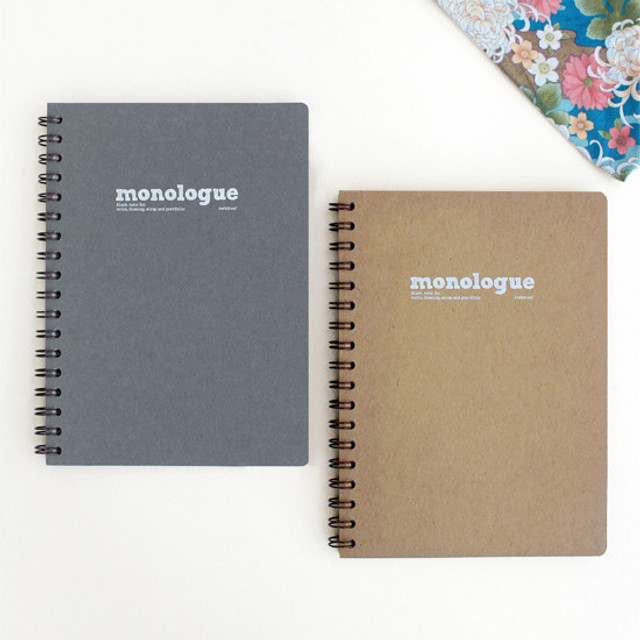 Monologue wirebound plain notebook Monologue wirebound plain notebook