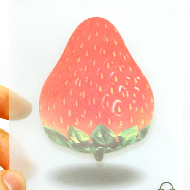 Strawberry sticky memo notes 20 sheets Strawberry sticky memo notes 20 sheets