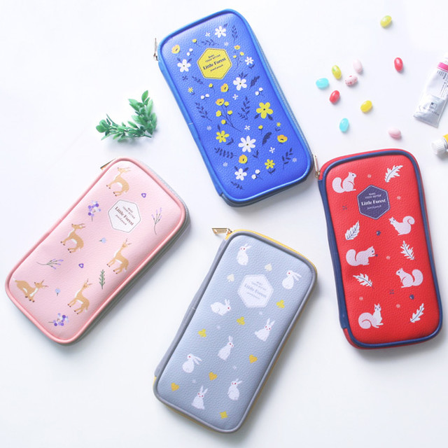 Little forest zip around pencil pouch Little forest zip around pencil pouch