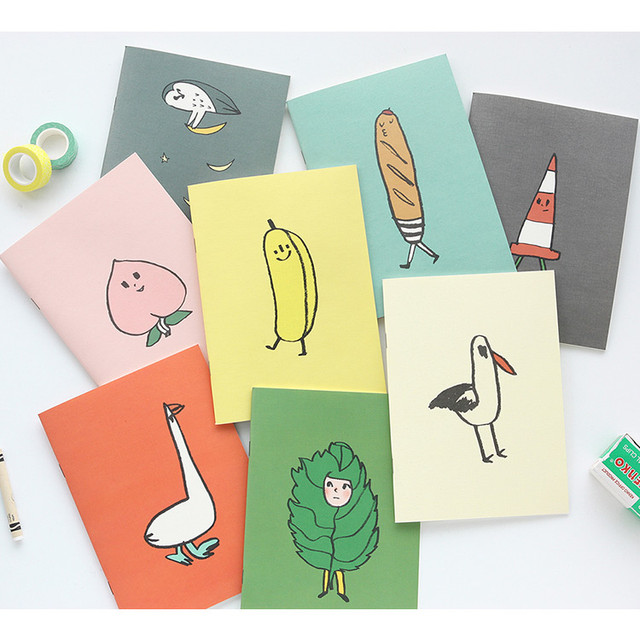 Cute illustration A5 size small lined notebook Cute illustration A5 size small lined notebook