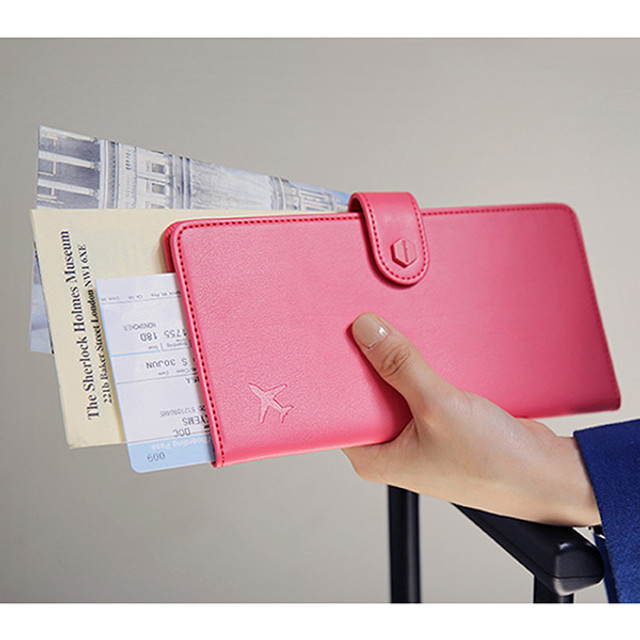 Travel RFID blocking long passport case Travel RFID blocking long passport case