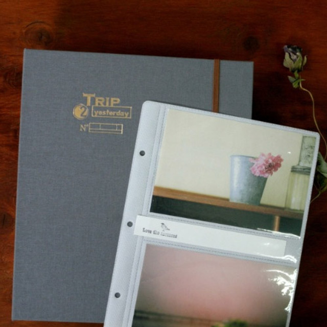 4" x 6" 100 Pockets Slip-in Traditional Photo Album with 3 Assorted Colours 