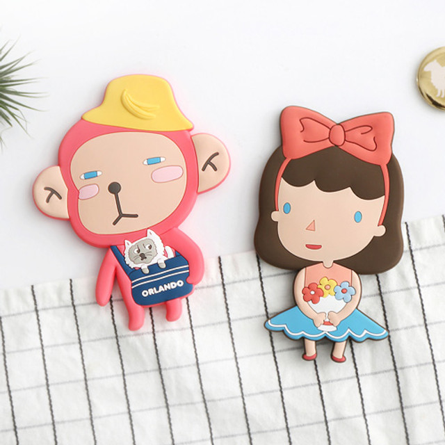 Romane Hello geeks pocket round hand mirror Romane Hello geeks pocket round hand mirror