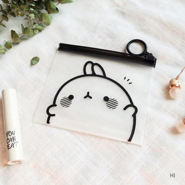 Hi - Molang zip lock small pouch ver.2 Hi - Molang zip lock small pouch ver.2